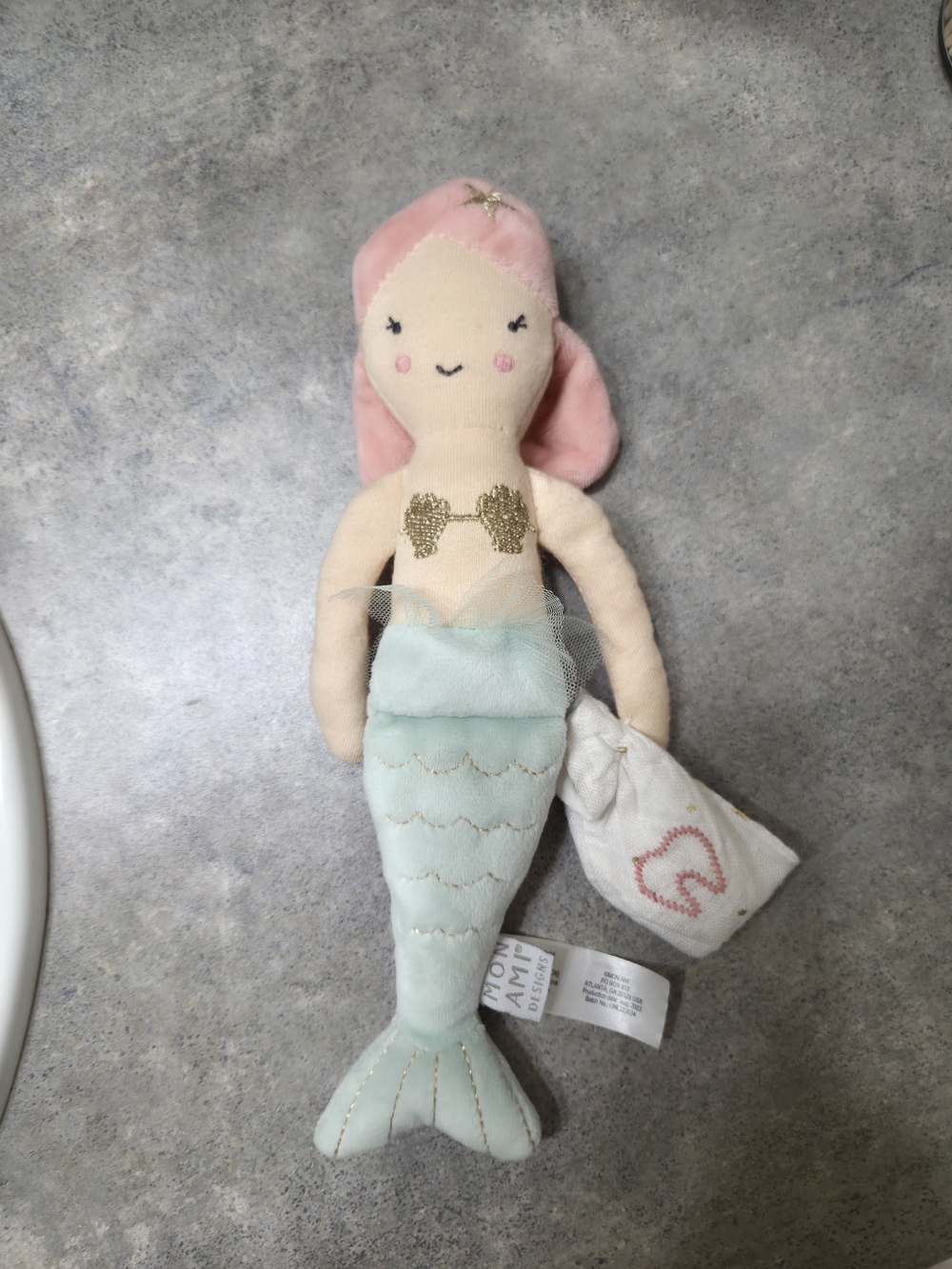 Mon Ami Plush Mermaid Tooth Fairy Doll